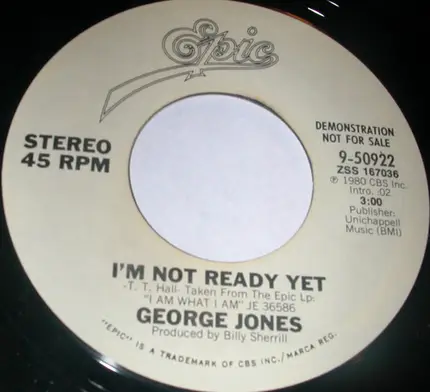 George Jones - I'm Not Ready Yet