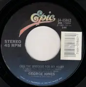 7inch Vinyl Single - George Jones - Somebody Wants Me Out Of The Way / Call The Wrecker For My Heart