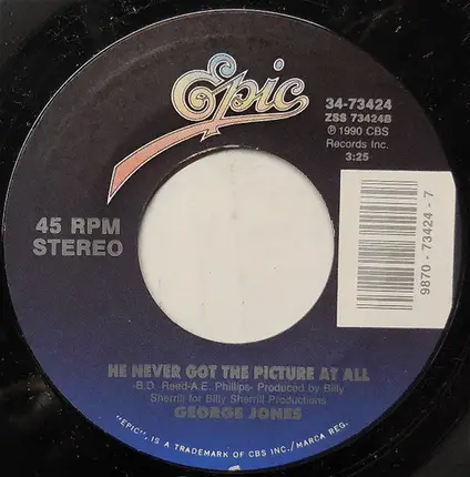 George Jones - Six Foot Deep,Six Foot Down / He Never Got The Picture At All