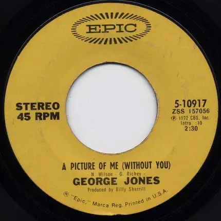 George Jones - The Man Worth Loving You / A Picture Of Me (Without You)