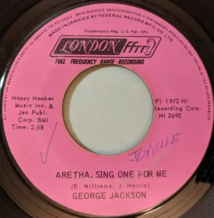 George Jackson - Aretha, Sing One For Me / I'm Gonna Wait
