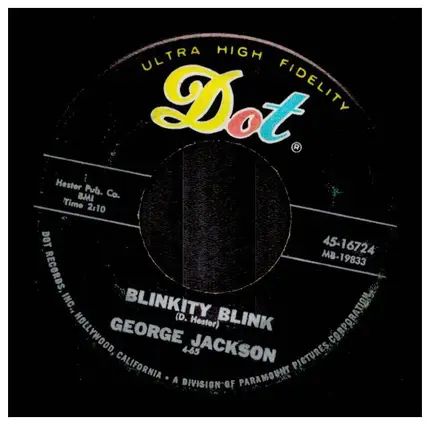 George Jackson - Blinkity Blink / There Goes My Pride