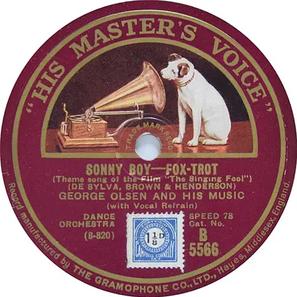 George Olsen's Music / Jean Goldkette And His Orchestra - Sonny Boy / Forgetting You