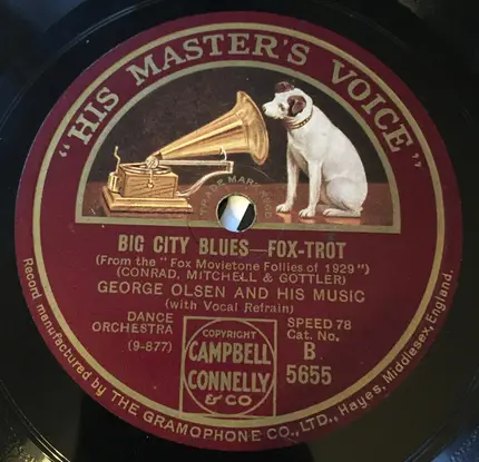 George Olsen's Music - Walking With Susie / Big City Blues