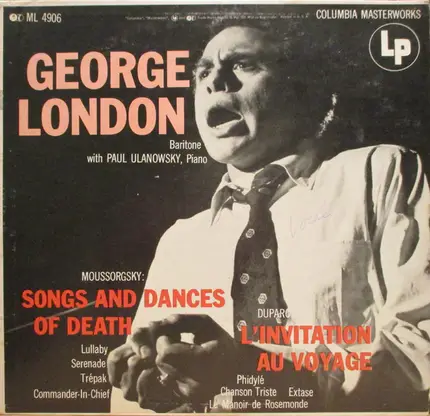 George London With Paul Ulanowsky - Noussorgsky: Songs And Dances Of Death / Duparc: L'invitation Au Voyage