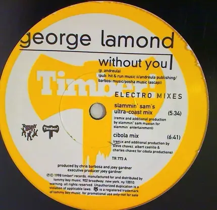 George Lamond - Without You (Electro Mixes)