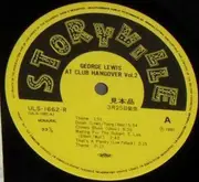 LP - George Lewis' Ragtime Band - George Lewis At Club Hangover Vol. 2 - Mono