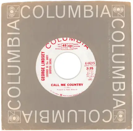 George Lindsey - Call Me Country