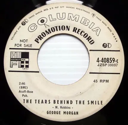 George Morgan - The Tears Behind The Smile / Don`t Cry, For You I Love