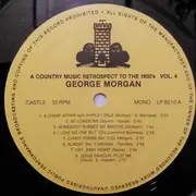 LP - George Morgan - A Country Music Retrospect To The 1950's Vol. 4