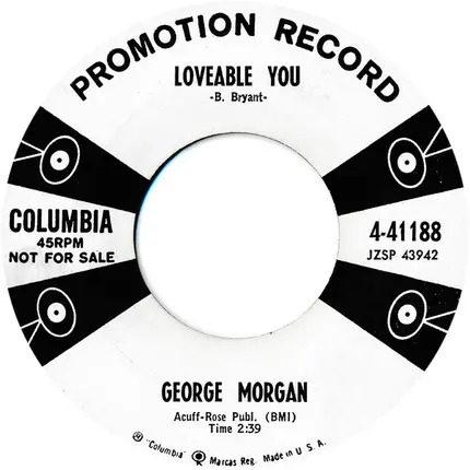 George Morgan - I'm Not Afraid / Loveable You
