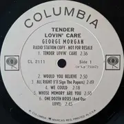 LP - George Morgan - Tender Lovin' Care - Mono