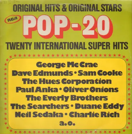 George McCrae, Dave Edmunds, Paul Anka ... - Pop 20 Twenty International Super Hits