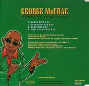 CD Single - George McCrae - Wanna Be Your Lover