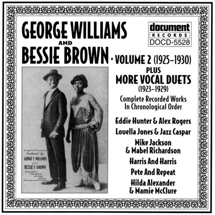George Williams And Bessie Brown / Various - Volume 2 (1925 - 1930) Plus More Vocal Duets (1923 - 1929)
