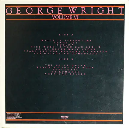 George Wright - George Wright Plays Organ Classics Volume VI