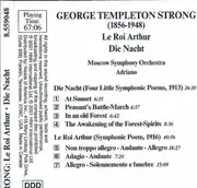 CD - George Templeton Strong - The Moscow Symphony Orchestra • Adriano - Le Roi Arthur • Die Nacht