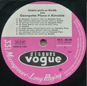 LP - Georgette Plana / Aimable - Surprise Partie Au Musette Avec Georgette Plana Et Aimable