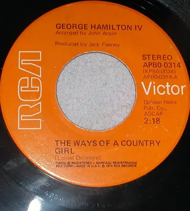 George Hamilton IV - Pictou County Jail / The Ways Of A Country Girl