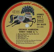 LP - George Harrison - Thirty Three & 1/3 - Gatefold-Sleeve