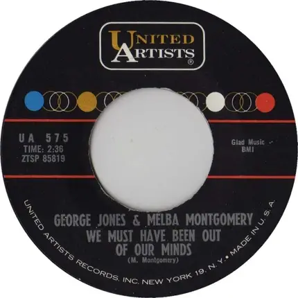 George Jones & Melba Montgomery - Until Then / We Must Have Been Out Of Our Minds
