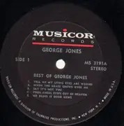 LP - George Jones - The Best Of George Jones