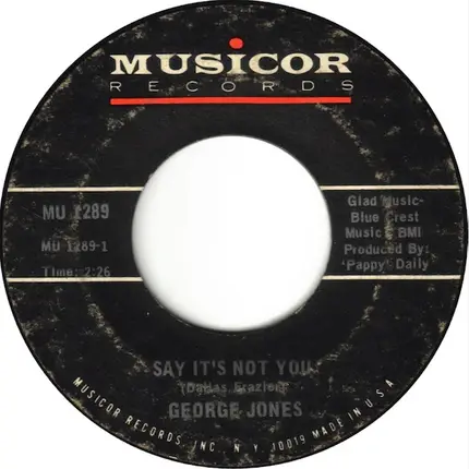 George Jones - Say It's Not You