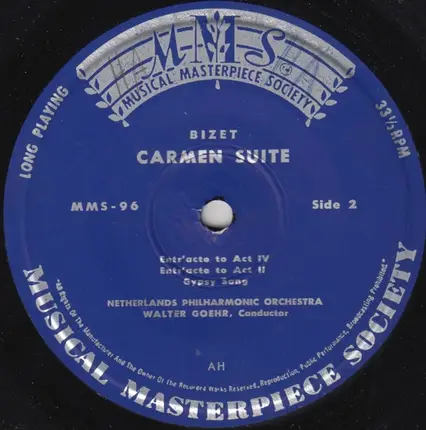 Georges Bizet - Nederlands Philharmonisch Orkest , Walter Goehr - Carmen Suite