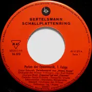 7inch Vinyl Single - Georges Bizet , Giuseppe Verdi , Franz Schmidt - Perlen Der Opernmusik, 1. Folge