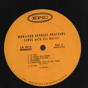 LP - Georges Brassens - Monsieur Georges Brassens Sings With His Guitar