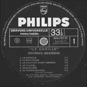 LP - Georges Brassens - Le Gorille - Chansons Pas Pour Toutes Les Oreilles