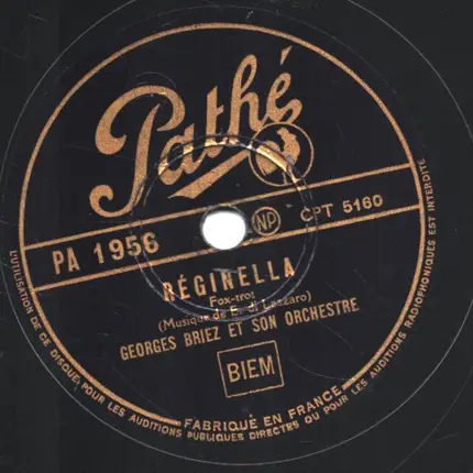 Georges Briez - Reginella / C'est Lui Que Mon Coeur A Choisi
