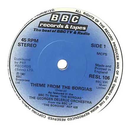 Georges Delerue Et Son Orchestre - Theme From The Borgias