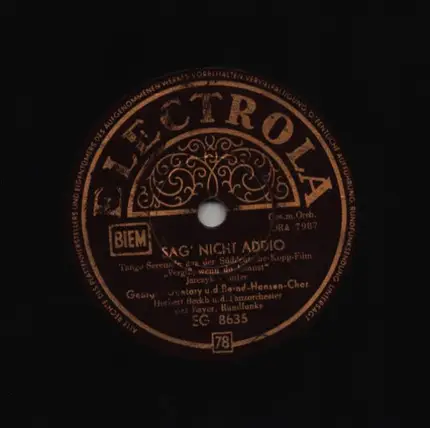 Georges Guétary - Sag' Nicht Addio / Salute, Venezia, Salute