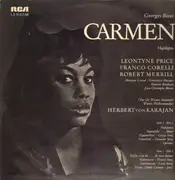 LP - Bizet/ Karajan, Wiener Philharmoniker, Leontyne Price a.o. - Carmen - Arien und Szenen - gatefold, red seal