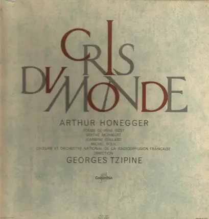 Georges Tzipine - Cris du Monde