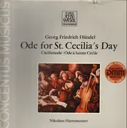 LP - Händel - F. Palmer • A. Johnson • Stockholm Bach Choir • Concentus - Ode For St. Cecilia's Day • Cäcilienode • Ode À Sainte Cécile - gatefold, DMM