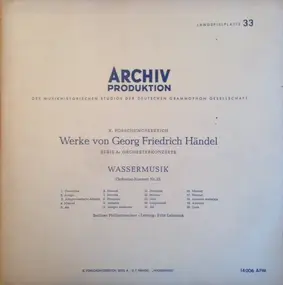 Georg Friedrich Händel - Wassermusik Orchester-Konzert Nr. 25