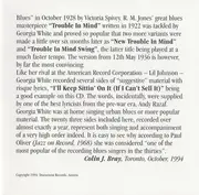 CD - Georgia White - Complete Recorded Works In Chronological Order Vol. 2 (12 May 1936 To 19 May 1937)