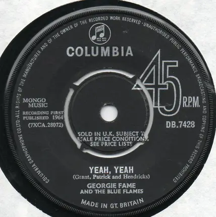 Georgie Fame & The Blue Flames - Yeah, Yeah
