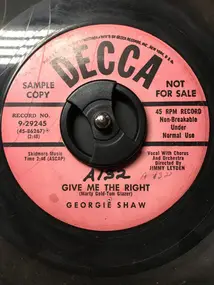 Georgie Shaw - Give Me The Right / Yearning