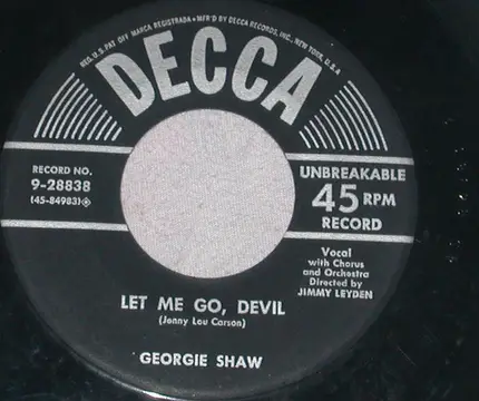 Georgie Shaw - Rags To Riches / Let Me Go, Devil