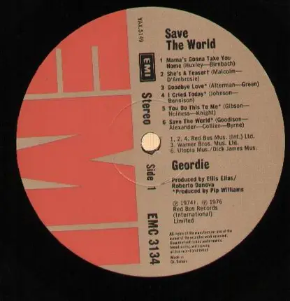 Geordie - Save The World