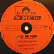 LP - Georg Danzer - Unter Die Haut
