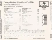 CD - Georg Friedrich Händel - Byron Schenkman - Harpsichord Variations