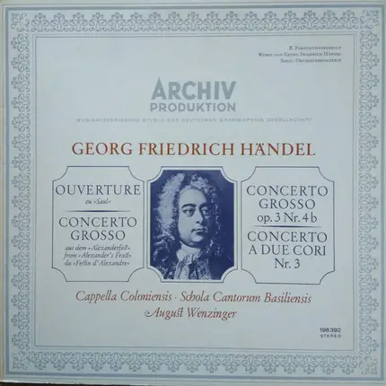 Händel - Saul / Alexander's Feast a.o.