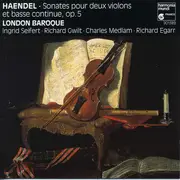 CD - Händel - Sonates Pour Deux Violons Et Basse Continue, Op. 5