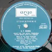 LP - Händel - Music For The Royal Fireworks / Water Music