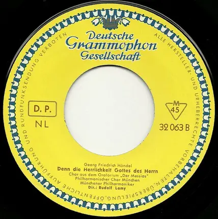 Georg Friedrich Händel , Münchner Philharmoniker , Philharmonischer Chor München , Rudolf Lamy - Halleluja