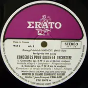 LP - Händel - Integrale Des 16 Concertos Pour Orgue Et Orchestre No. 5-8 Vol. II - Stereo